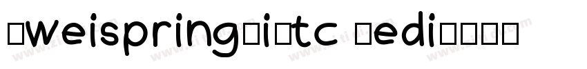 SweispringCiKtc Medi字体转换